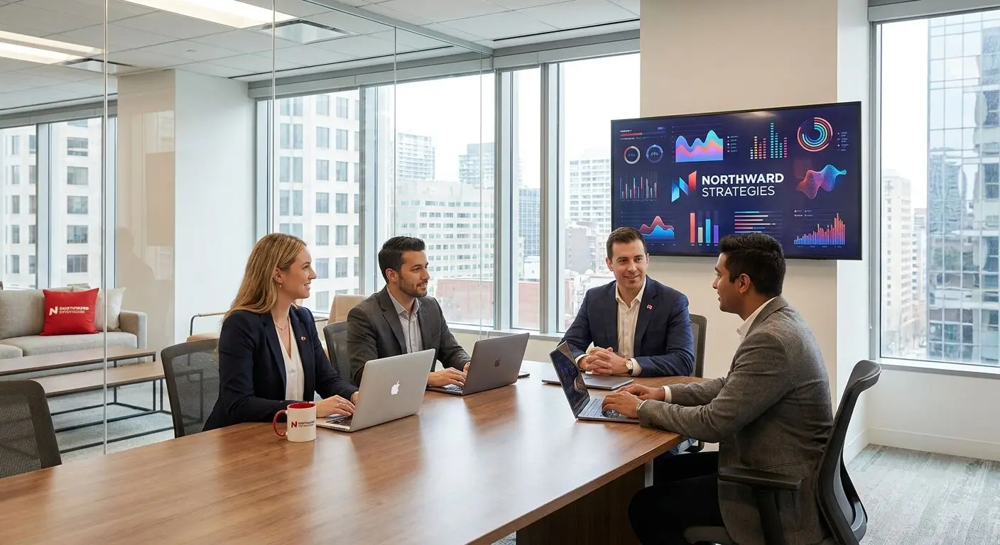 Canadian corporate office team working on player support and market operations