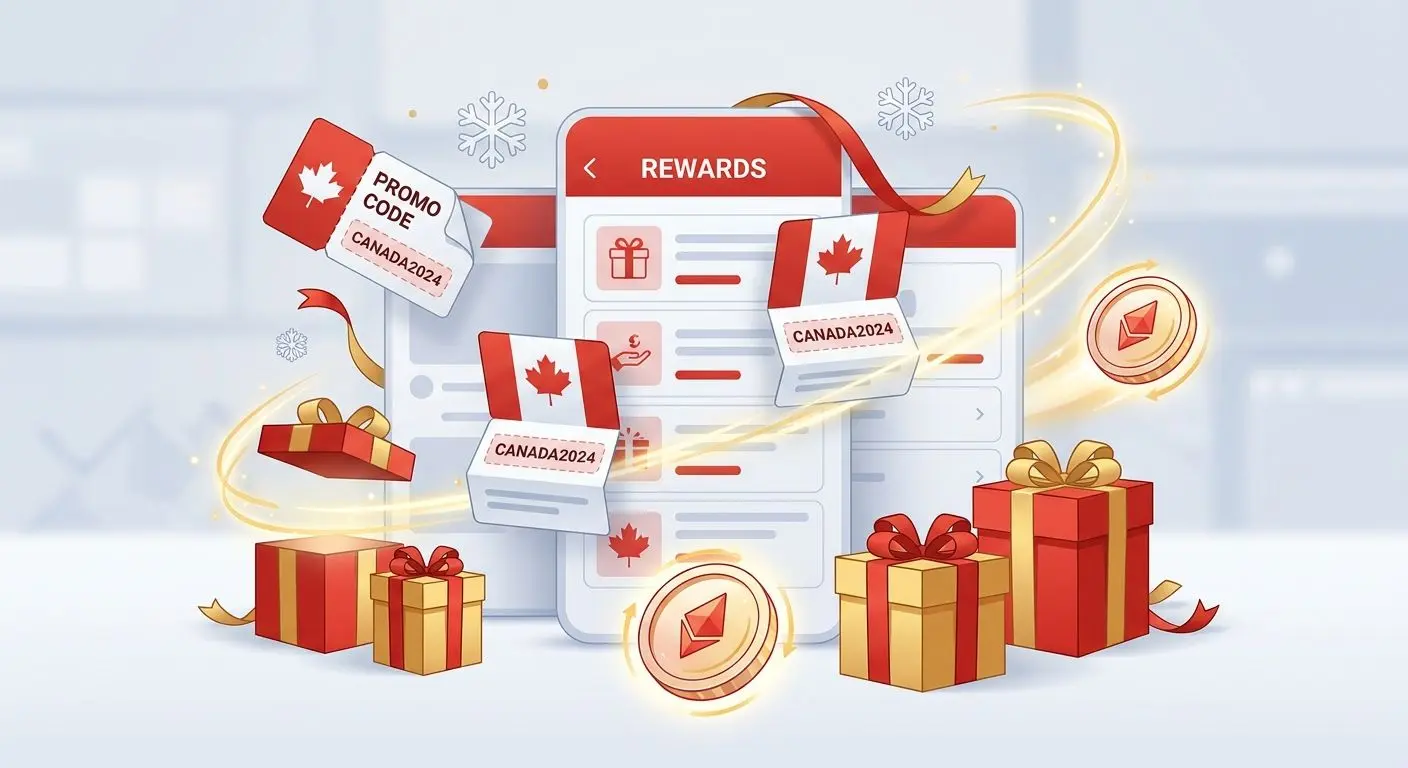 Selection of digital bonus cards, gift icons, and promo code visuals