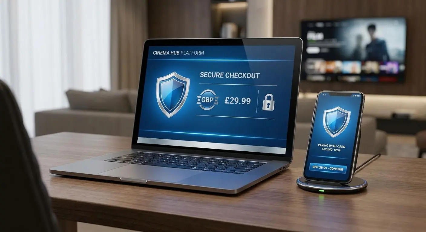 Secure payment and withdrawal interface for UK online platform