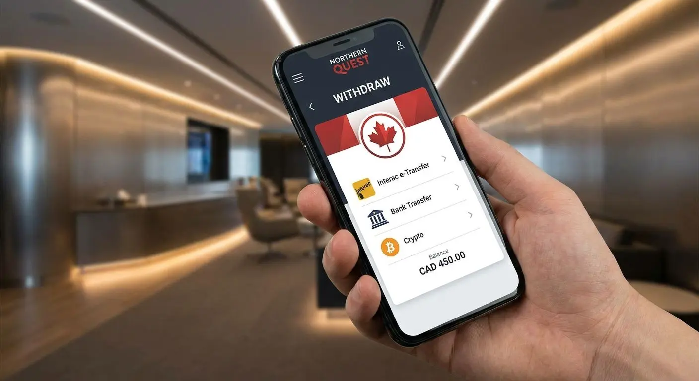 Mobile withdrawal screen for fast payouts