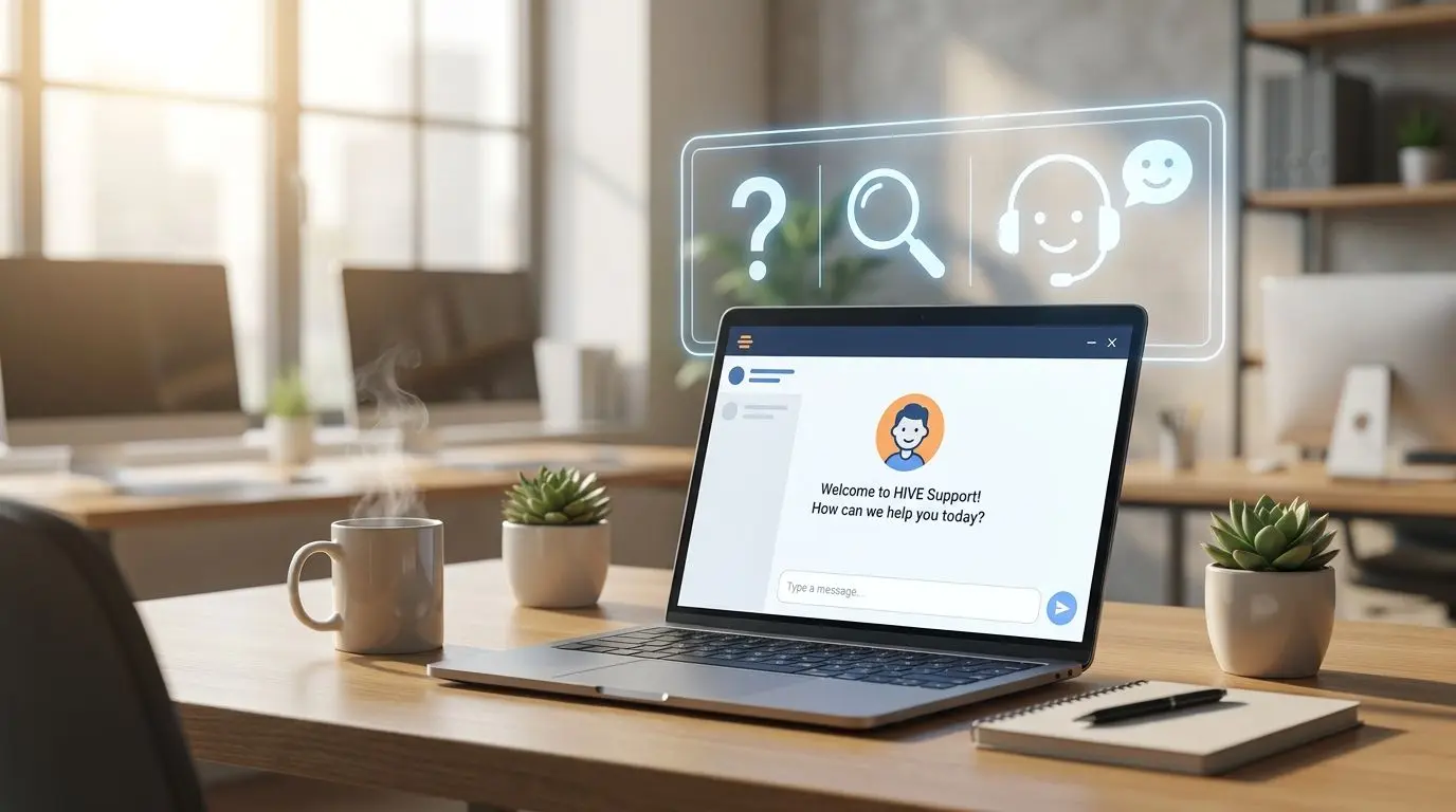 Customer support and live chat help illustration