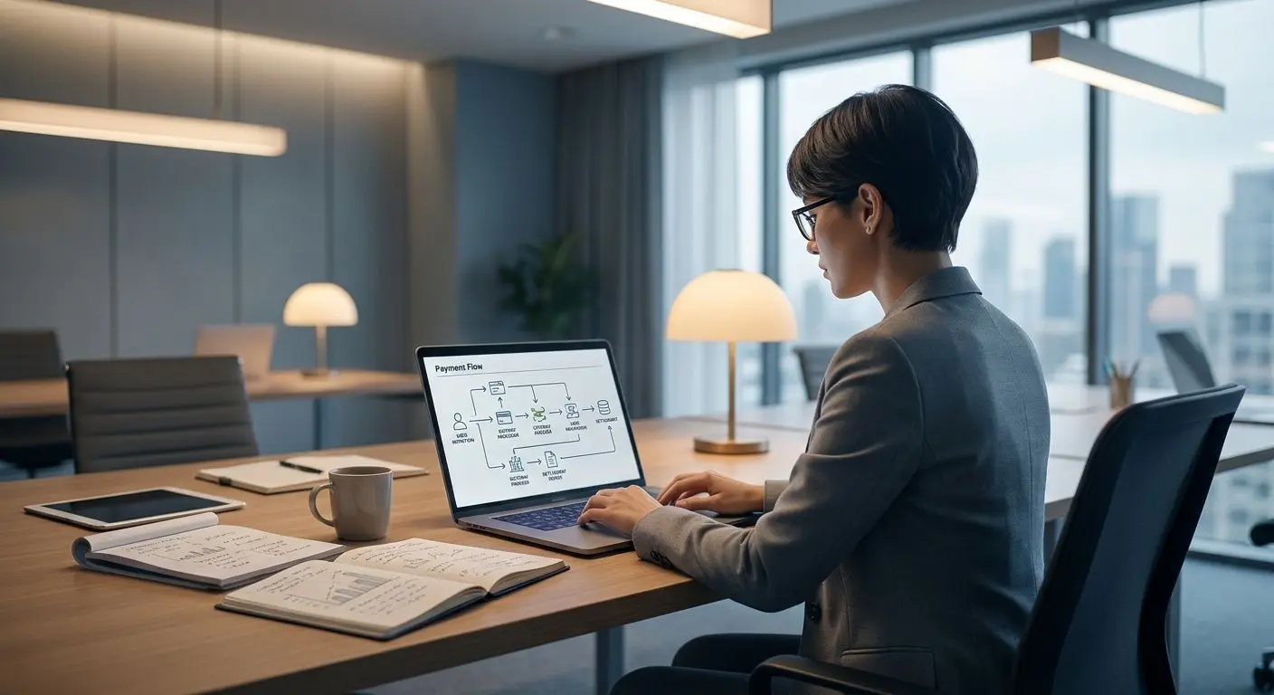 Author Workspace and Analysis Setup Fictional analyst working on digital payment and content research