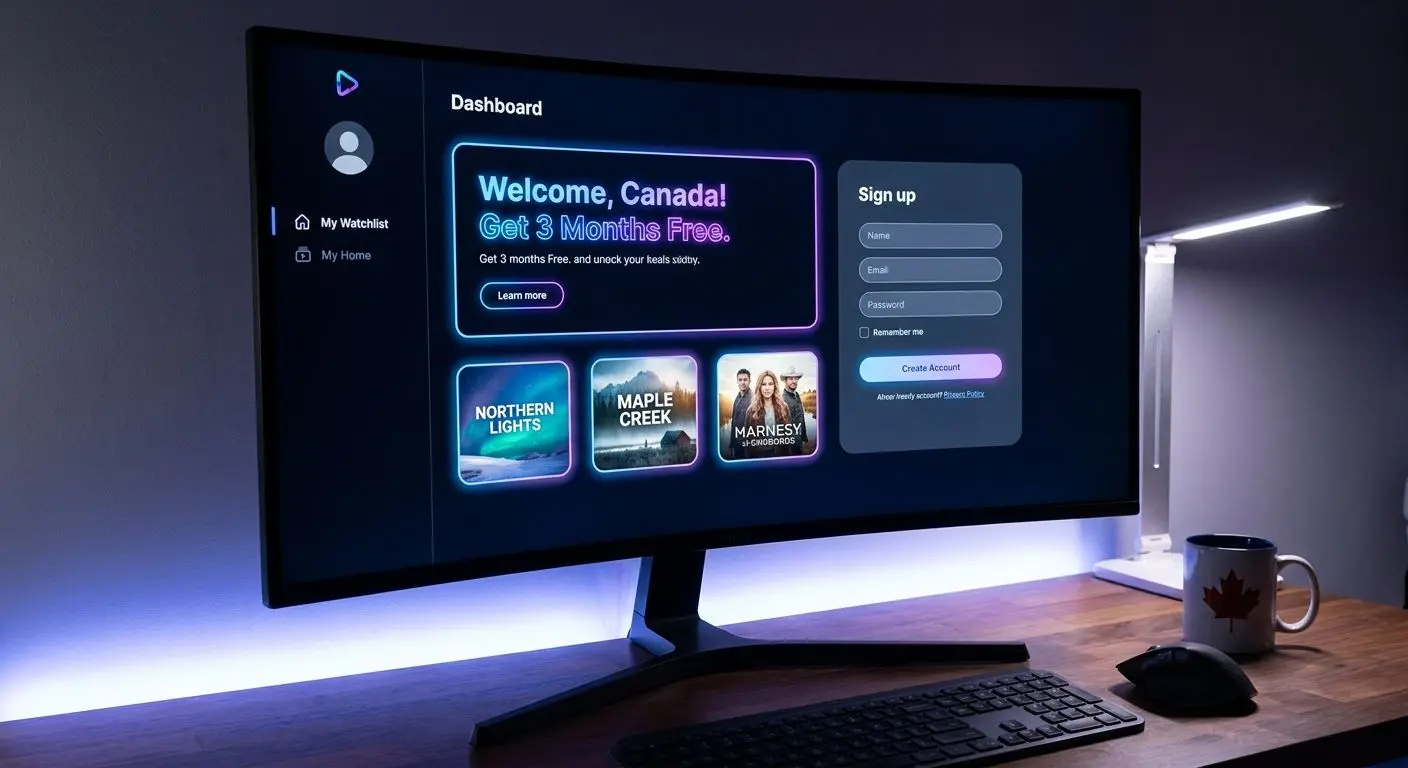 Interface view showing a clear PlayOJO Canada welcome offer layout