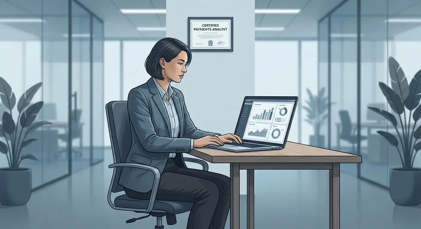 Professional analyst illustration for author section